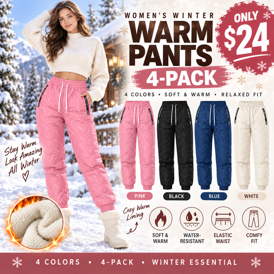 Women’s Warm Waterproof Fleece-Lined Winter Pants