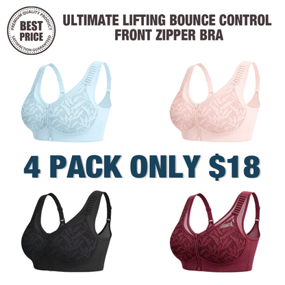 🔥Last Day💥Ultimate Lifting Bounce Control Front Zipper Bra🔥