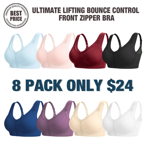 🔥Last Day💥Ultimate Lifting Bounce Control Front Zipper Bra🔥