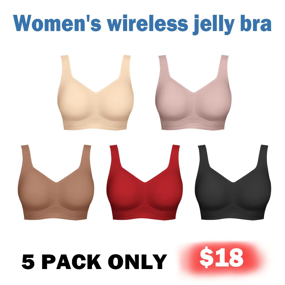 Women's Jelly Bra, Wireless Full-Coverage Everyday Bra