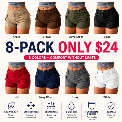 💕Women’s Summer Casual Cargo Shorts💯